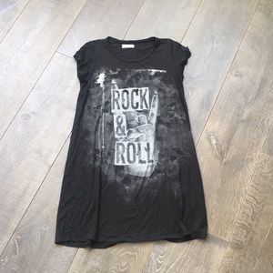 Lauren Moshi rock & roll mini T-shirt dress